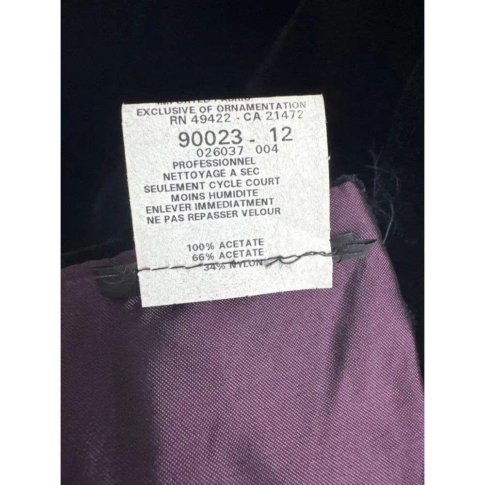 NWT Vintage Jessica McClintock Burgundy Velvet & Taffeta reversable Shawl Wrap - Picture 11 of 11